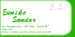 eunike sandor business card